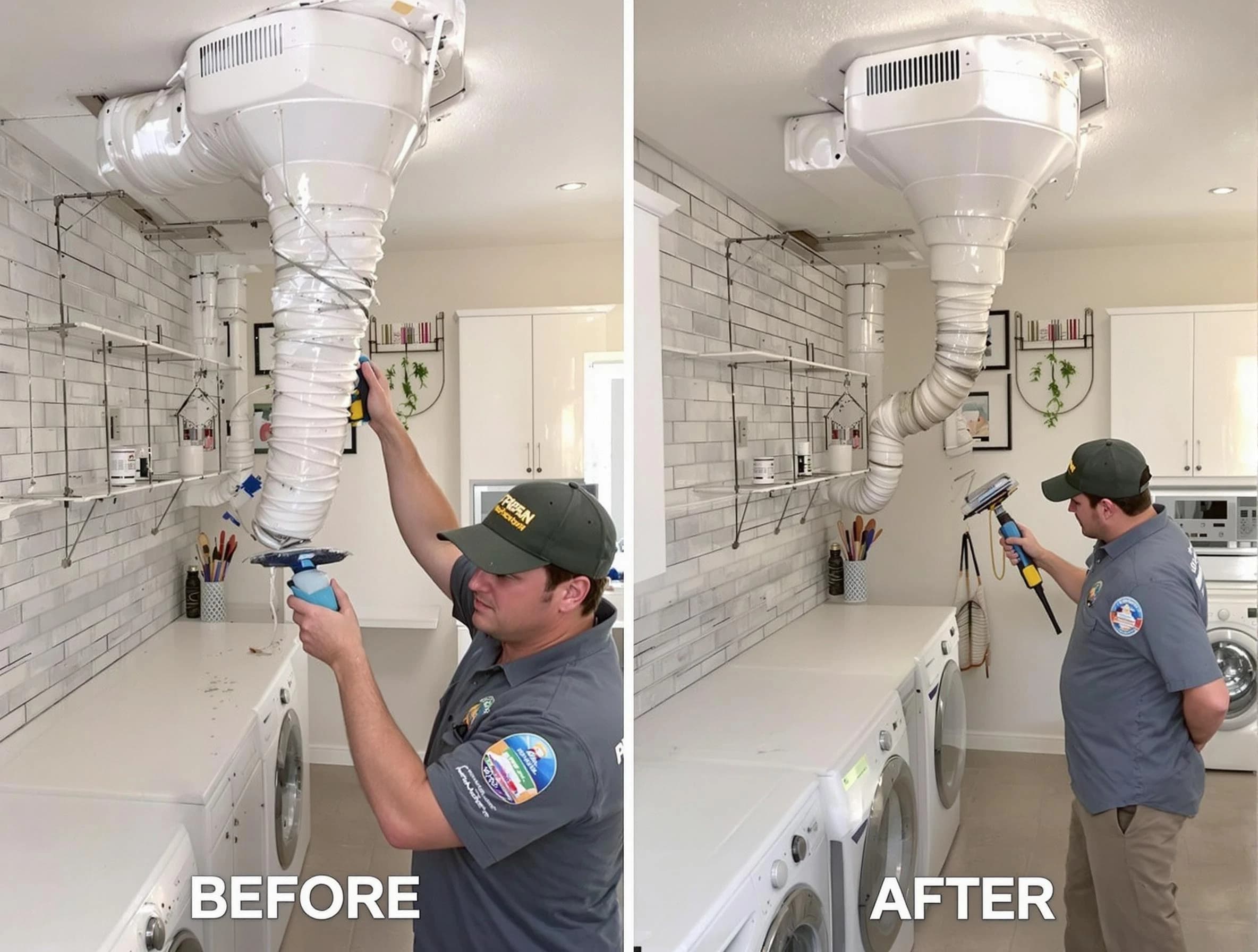 Professional dryer exhaust vent cleaning by Denver Dryer Vent Cleaning in Denver