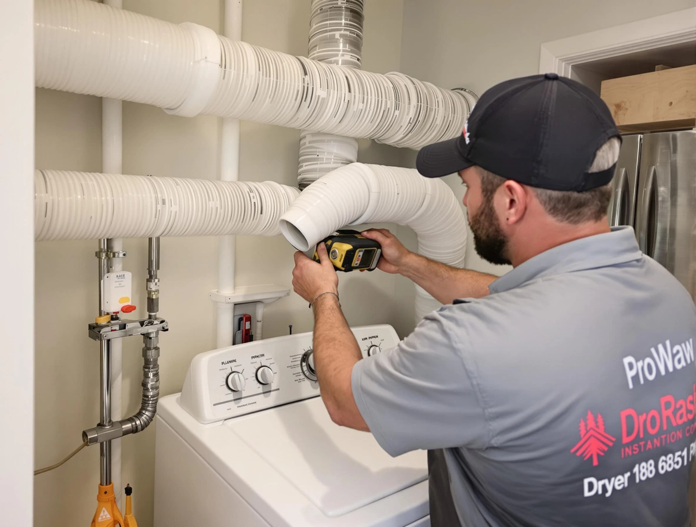 Professional dryer vent hose installation by Denver Dryer Vent Cleaning in Denver