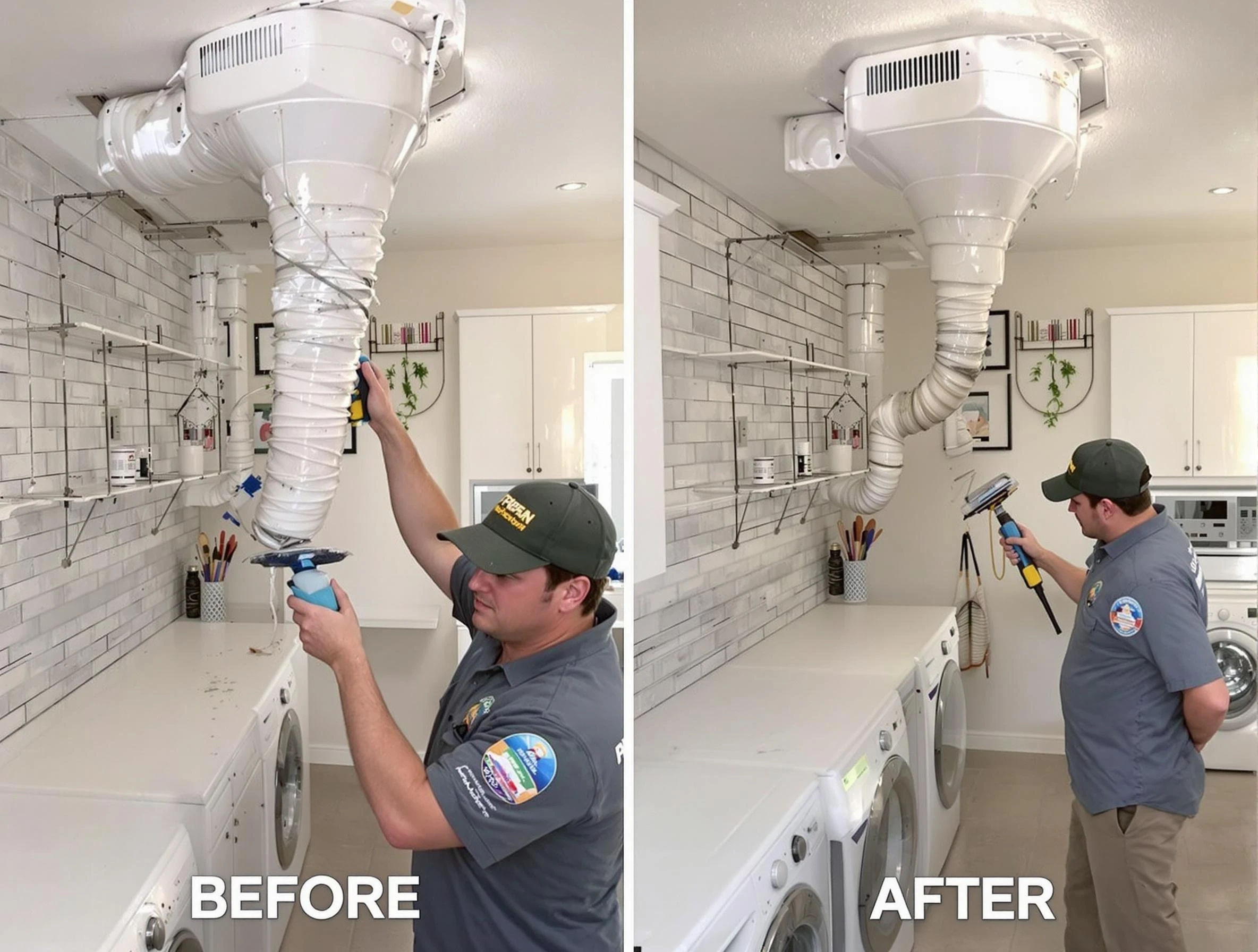 Professional dryer exhaust vent cleaning by Denver Dryer Vent Cleaning in Denver